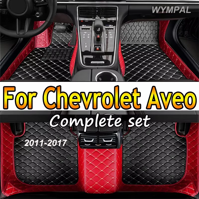 

Car Floor Mats For Chevrolet Aveo MK2 2011 2012 2013 2014 2015 2016 2017 Auto Accessories Leather Waterproof Protector