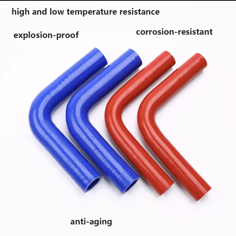 ID16-130mm 90° Pressure-Reducing Silicone Elbow Water-Cooled Pipe Elbow Automotive Intercooler Turbo Intake Hose