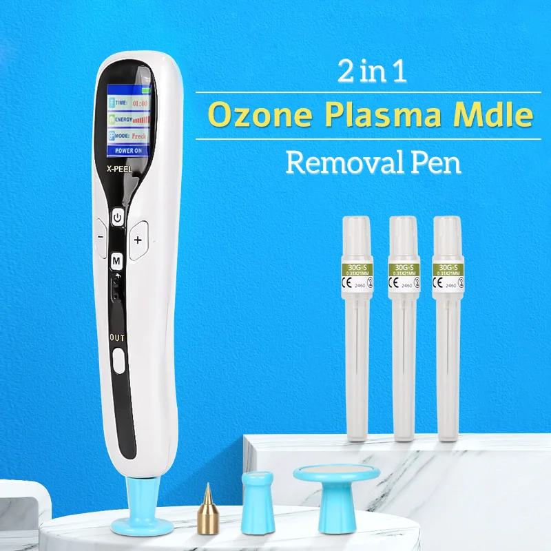 

Ozone Plasma Pen LCD Wart Freckle Removal Tag Tattoo Cleaner Skin Mole Dark Spot Remover Pimple Nevus Removal Beauty Care Tool