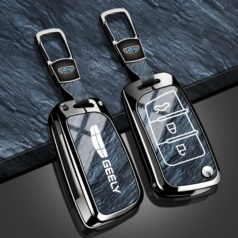 Zinc alloy car key set suitable for Geely Emgrand EC7 EC8 GC6 EC715 EC718 Emgrand 7 EU7 EC7-RV EC718-RV 2015 2016 2017 key set