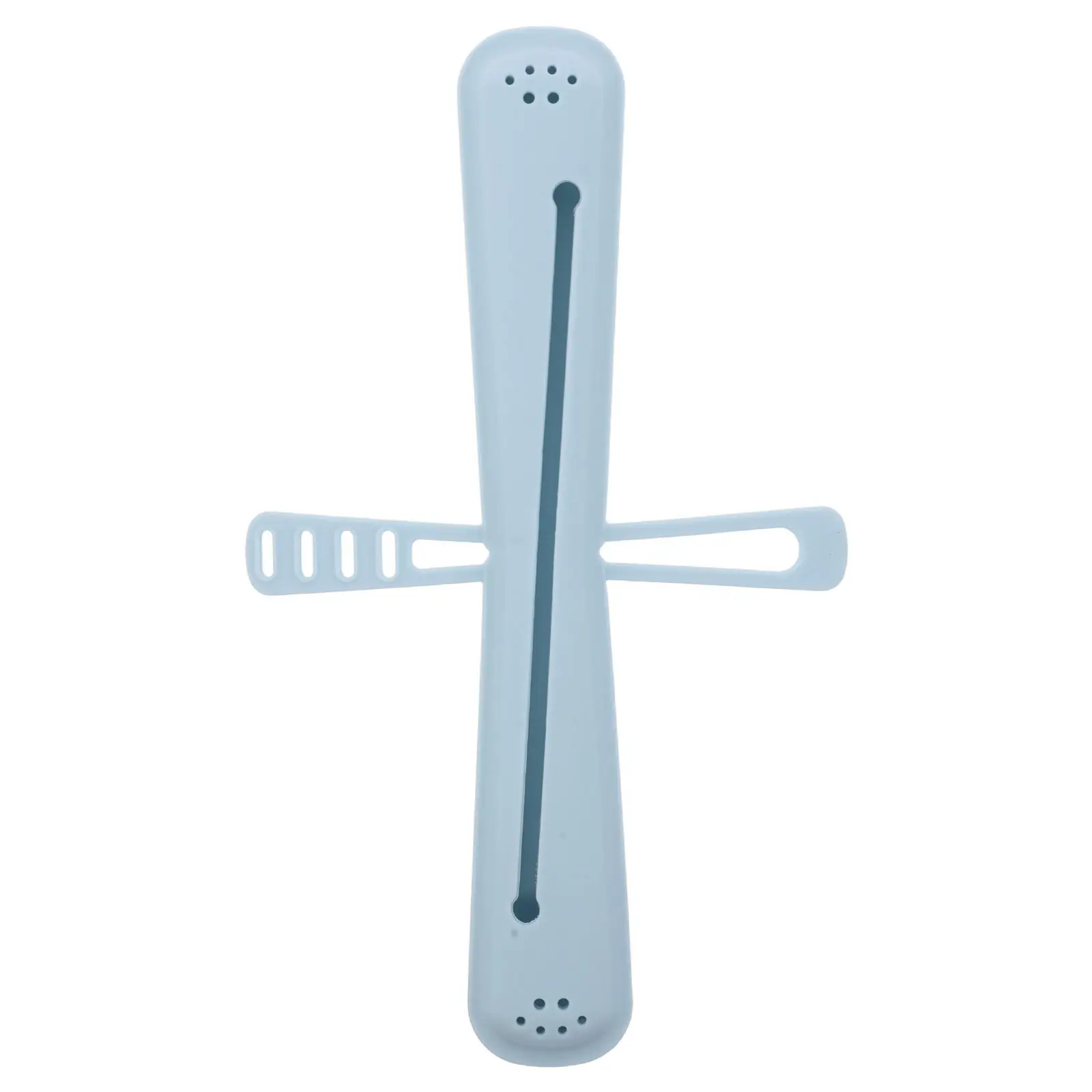 Travel Toothbrush Storage Case Blue Silicone Compact Portable Waterproof Toothbrush Holder Protector for Business and Travel Use