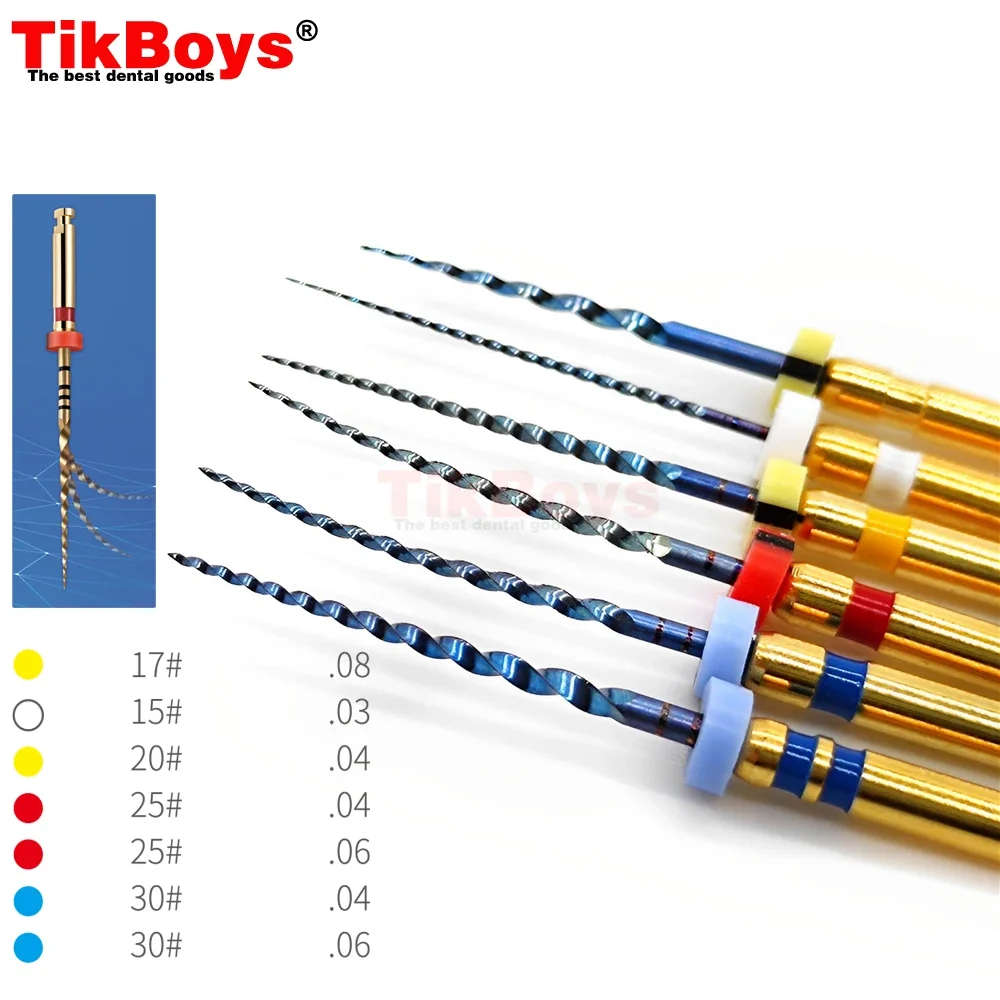 Dental Rotary Super Files Blue 25MM TC Rotary File Niti Heat Activation Endodontic Files Use Root Canal Odontologia Accesorios