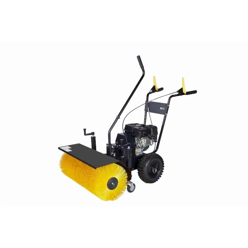 Hand propelled snow plow, full gear rolling brush driving, electric small gasoline snow remover, road snow throwing machine