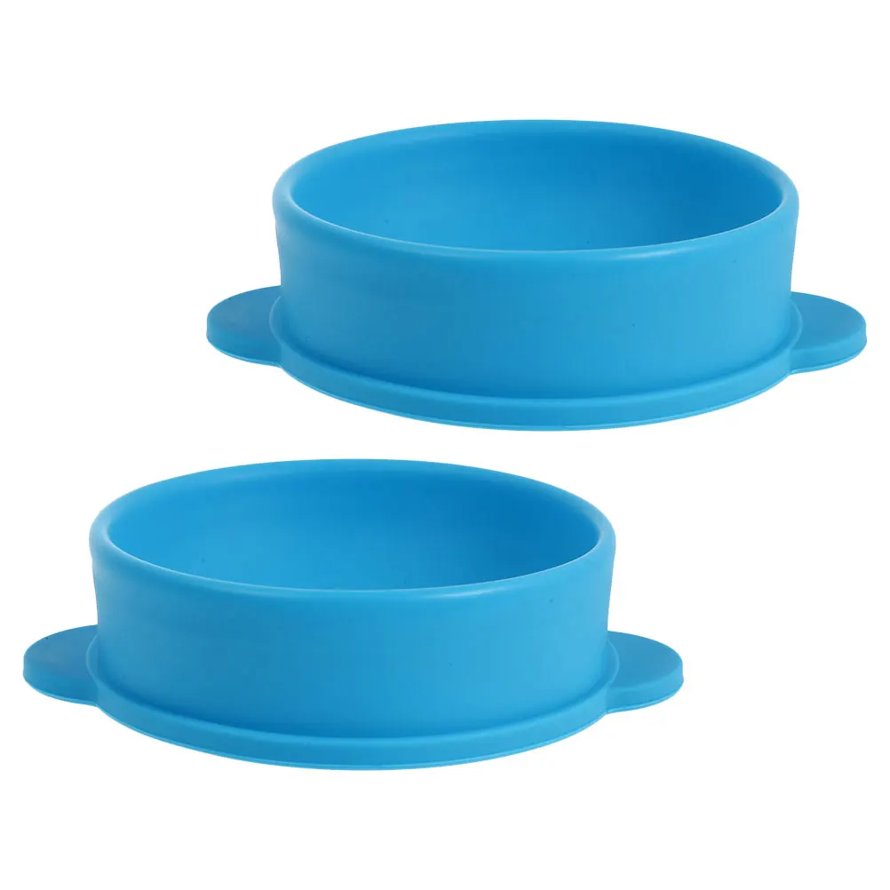 

2 Pcs 300ml Silicone Wax Melting Pot Foldable Beauty Bowl Pink Yellow Nonstick Hair Removal Tool Wax Heater Accessory Spa Salon
