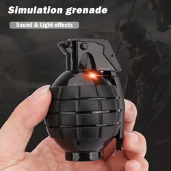 Hand Grenade Model Simulation Grenade Prank Toy Used in Color Bomb Game Military Model Boy Series Gift Sound and Light Grenade