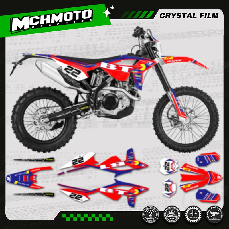 MCHMFG Motorcycle Team Motorcycle Decal Stickers For Beta RR 2020-2022 2020 2021 2022 250 300 350 -007