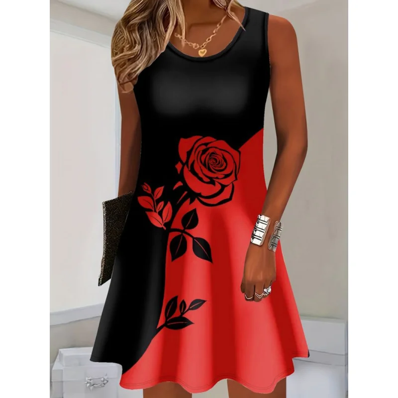 

Featured Design Women's Summer Dress Printed Dress Vibrant Outdoor Daily Summer Spring