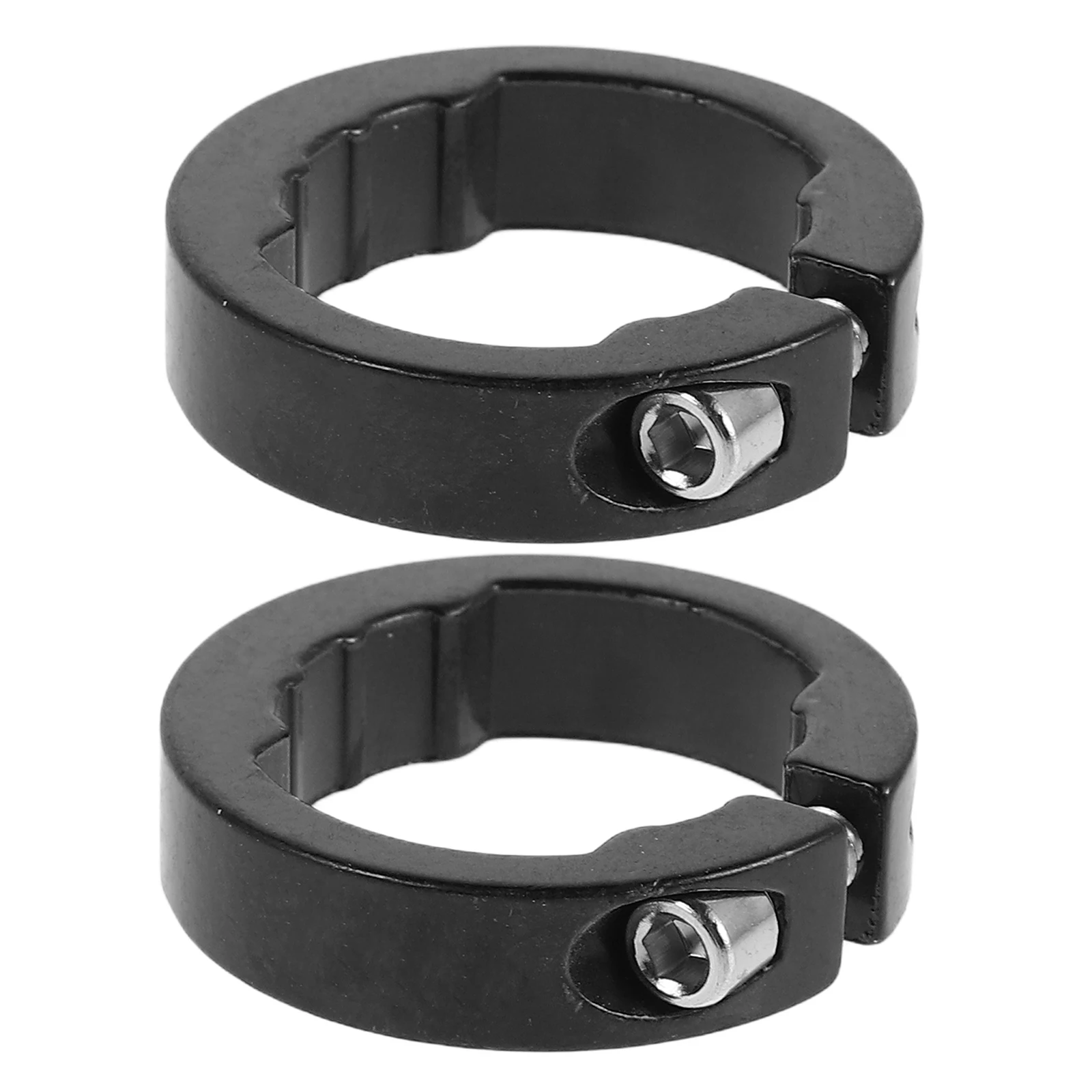 

2pcs Aluminum Alloy Bike Handlebar Lock Rings 8Mm Thick Grips Fixing Rings For Mountain Road Bikes Durable Cycling Accessories