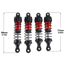 Upgraded Shock Absorber For SCY 16101 16102 Pro Wltoys 124008 144001 124017 MJX Hyper Go 16207 16208 16210 14301 14210 RC Car