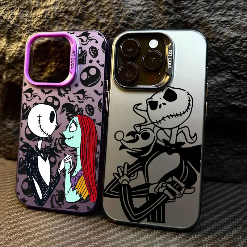 

Jacks Sally Skellington Love Phone Case For iPhone 11 12 13 14 15 16 17 Pro Max 16e 17E 17 Air Plus 13Mini Shockproof Back Cover
