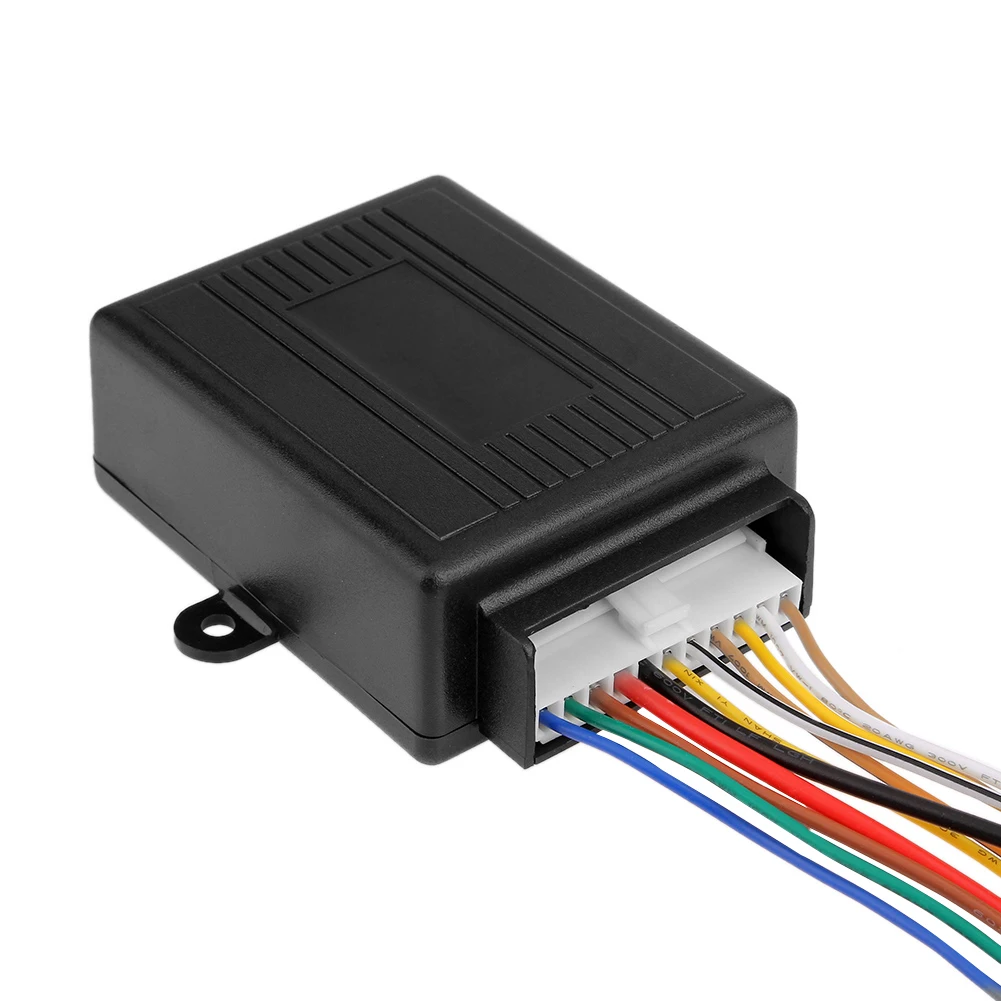 العالمي 11Pin سلك التوصيل مركبة قفل باب أمان عدة السيارات عن بعد مجموعة مركزية مع 2 أجهزة التحكم عن بعد قفل مركزي أطقم 12 فولت