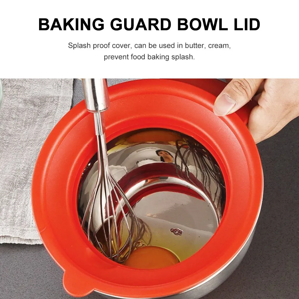 Egg Bowl Whisks Splash Proof Lid Anti Splash Cover Baking Tool Paste Cake Baking Guard Kitchen Cooking Gadget Anti Cover