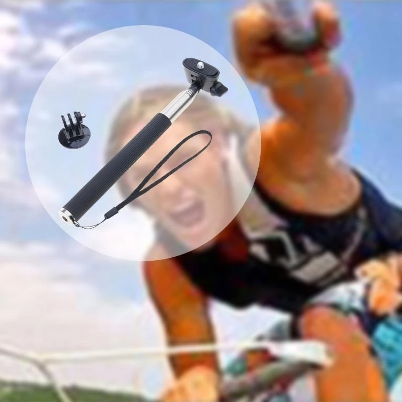 셀카 폴 스틱 모노 포드 홀더 3 4 SJ4000 용 확장 가능한 핸드 헬드