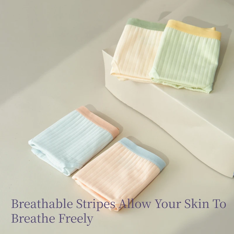 SUJIIN 3 قطعة/الوحدة المرأة ملابس داخلية قطنية سلس منتصف الخصر سراويل للنساء غير مرئية تنفس مريحة ملخصات سيدة XN001