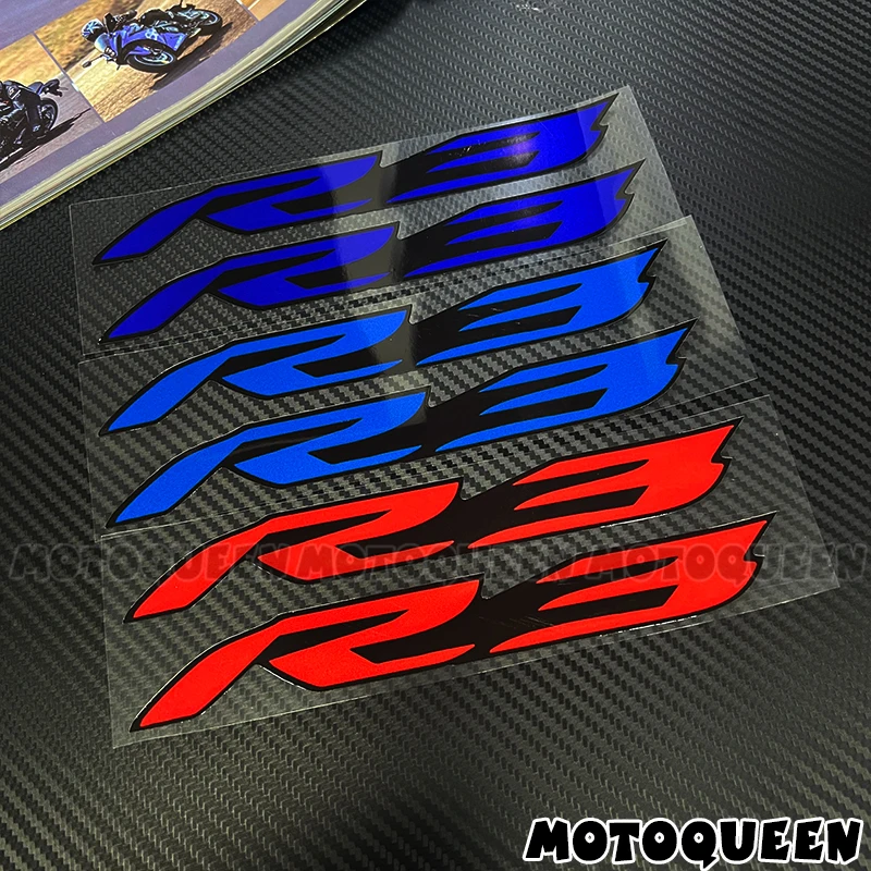 For YZF R3 YZFR3 Decal Sticker Motorcycle Fairing Body Tank Pad Side Emblem Label Logo Decoration Reflective Decals Stickers