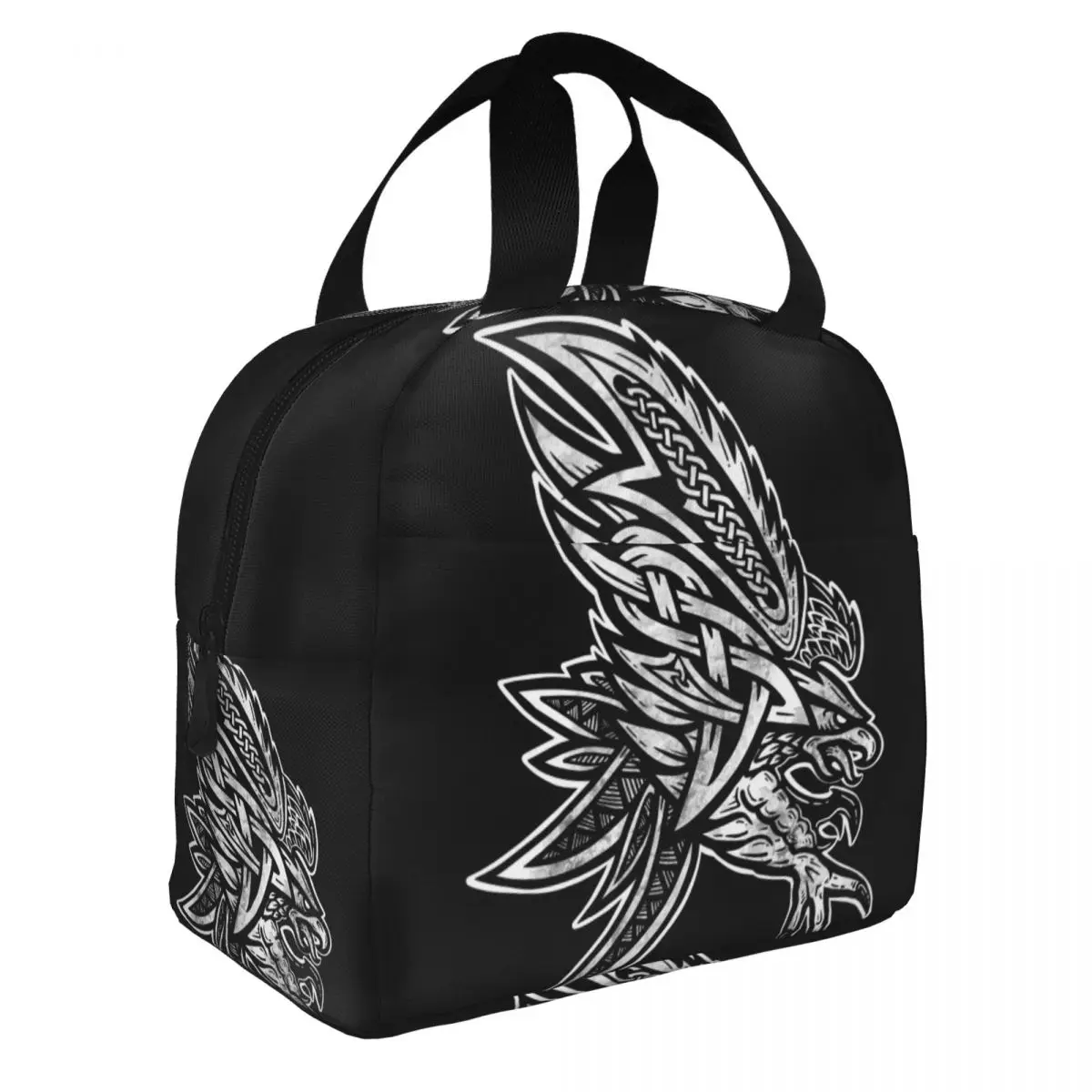 Eagle,Celtic Lunch Bento Bags Portable Aluminum Foil thickened Thermal Cloth Lunch Bag for Women Men Boy