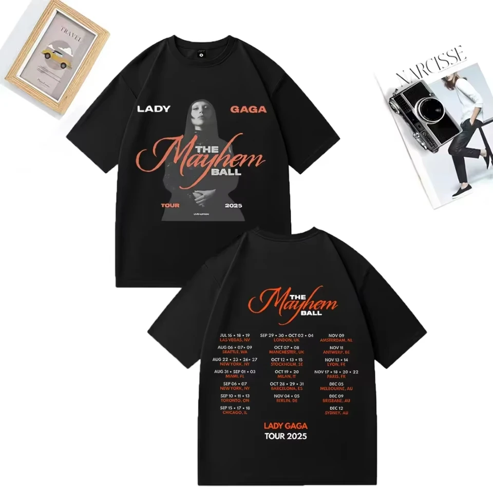 Lady Gaga 2026 New Mayhem Ball Tour Unisex Fashion Crewneck Short