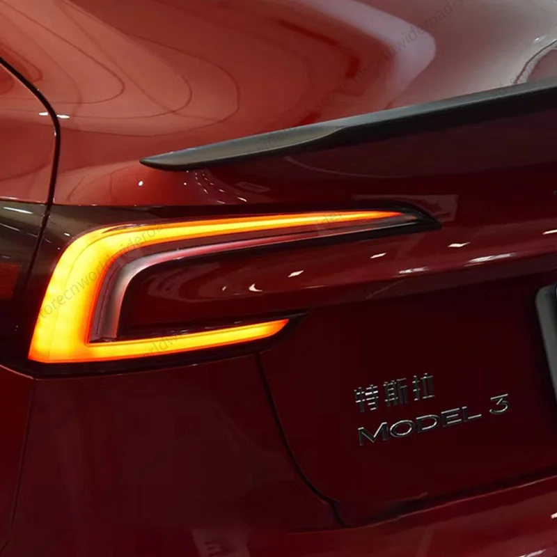 Per Tesla 2024 Highland Model 3 nuovo Spoiler posteriore ludicroso opaco modello in fibra di carbonio ABS ala posteriore posteriore tronco Spoiler