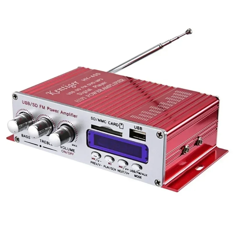 

Hi-Fi Car Stereo Amplifier Radio Mp3 Speaker With Fm Lcd Display Power Player For Auto Motorcycle Remote Control