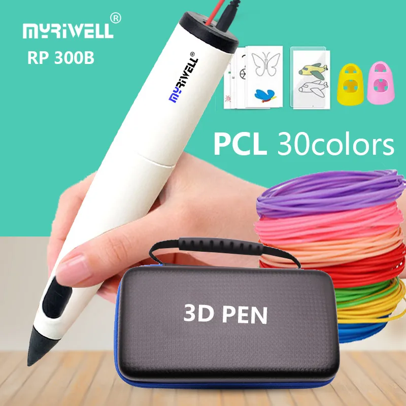 

Myriwell Low temperature 3D Pen 3d Printer Pen With PCL Filament, High Quality, Safe, Odorless Three-dimensional Painting