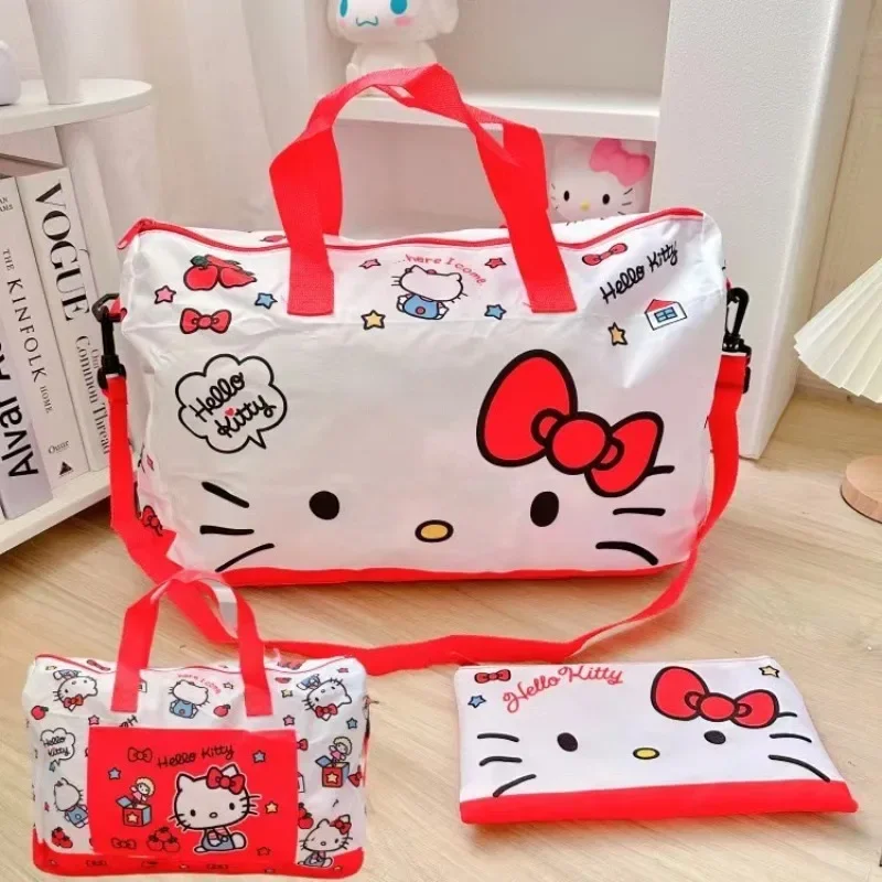 

Sanrio складная дорожная сумка Hello Kitty Cinnamoroll Kuromi для багажа, фотокосметика, подарок для девушек