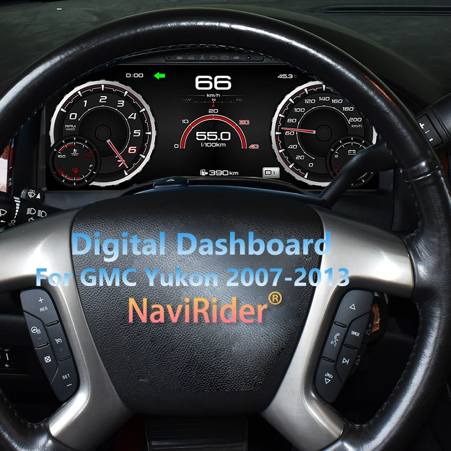 

15.1 Inch Car LCD Dashboard For Chevrolet GMC Yukon 2007-2013 Dashboard Instrument Panel Cockpit Digital Dashboard With Carplay