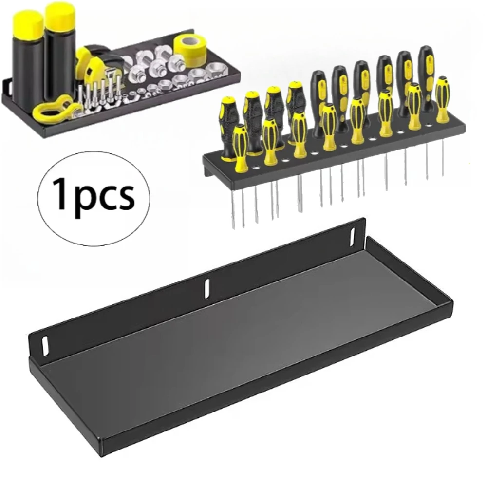 Porte-outils utilitaires, support mural, étagère de rangement en métal robuste, plateau de rangement pour clé, clous, outils de travail du bois, fournitures d'artisanat