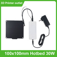 100x100mm Hotbed 30W 3D Printer Accessories Magnet Heating Platform Compatible with EasyThreed k6/k7/k9 3D Printing Machine