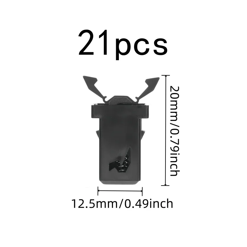 Easy Push-to-Close Push-Type Spring Clasps, 21 pcs, Storage Container Lids, Press-Type Self-Locking for Eyeglass Cases