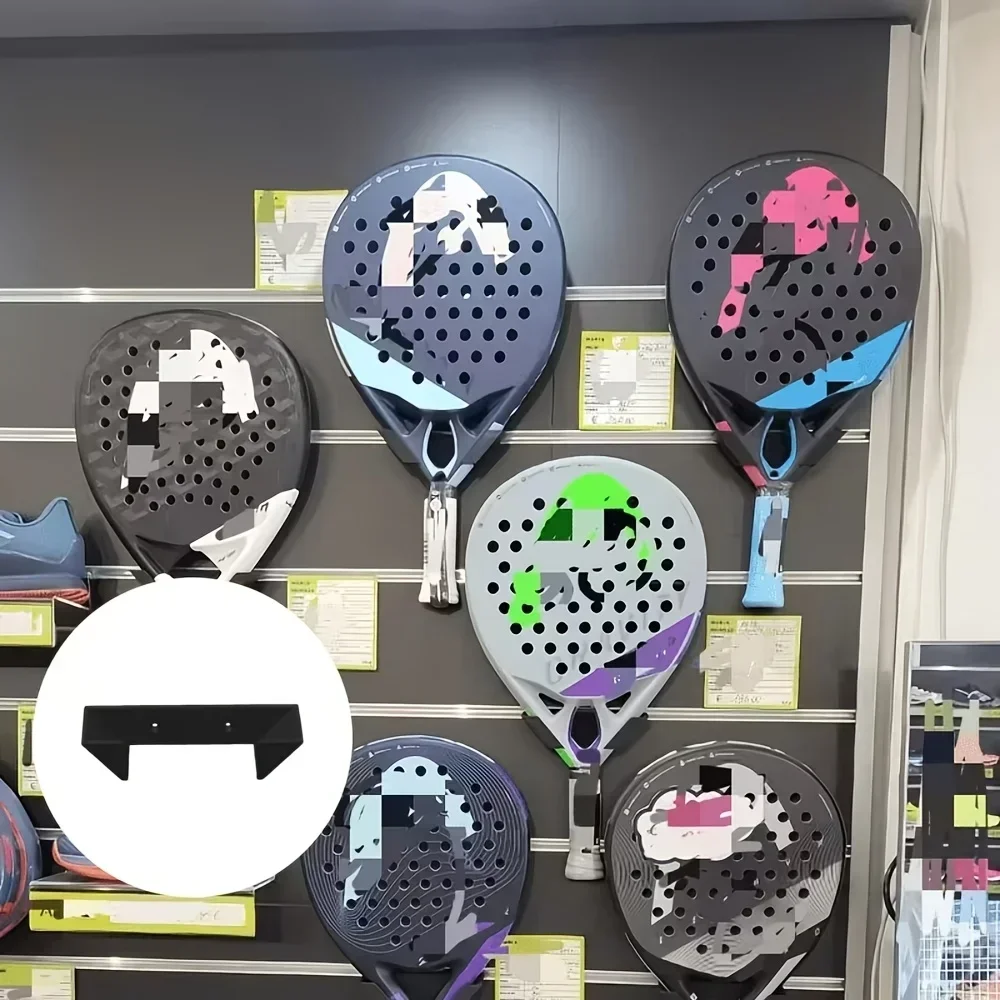 Wall Mounted Racket Holder, Racket Storage Display Rack, Tennis Enthusiast Display and Storage, Easy To Install Storage Rack