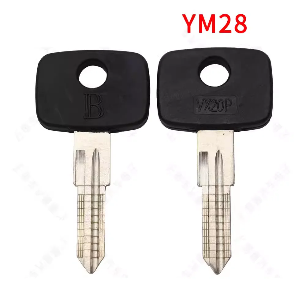 10 pçs ym28 para chave do carro opel linha gravada escala chave tesoura dentes em branco dobrável lâmina chave do carro com alça