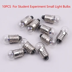 10 pezzi in miniatura rotondo 0.3A 2.5V piccolo cannone leggero per esperimento studentesco piccole lampadine perline