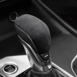 Top Suede Overlay Car Gear Stick Shift Knob Handle Decoration Cover For NISSAN SYLPHY ALTIMA KICKS 2017 2018 2019 2020 2021 2022