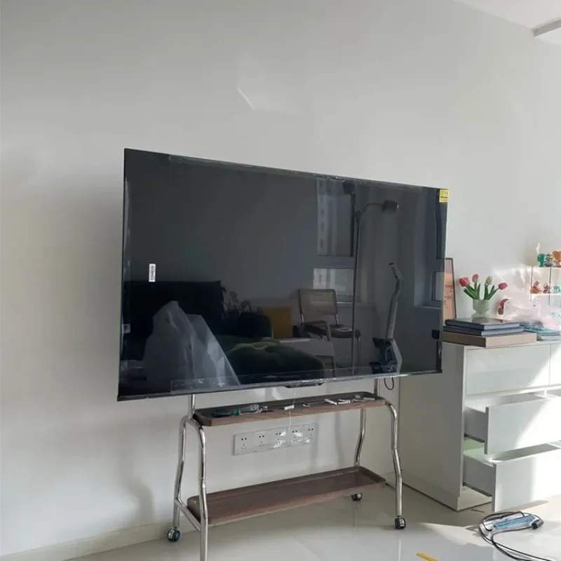 

TV floor bracket removable stainless steel vertical wheelbarrow living room bedroom 43-75 inch universal hanger