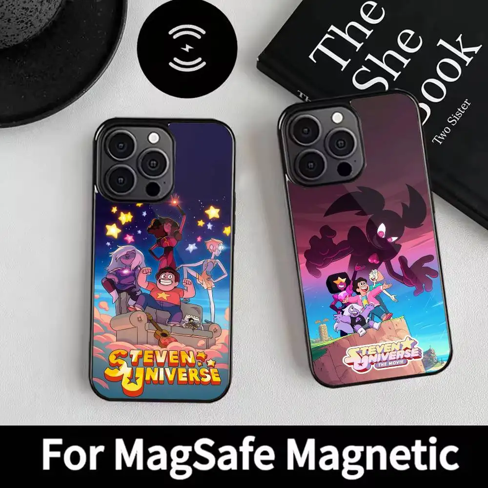 

C-Cartoon S-Steven Universe Phone Case For iPhone 17,16,15,14,13,12,Plus,Pro,Max for Magsafe Magnetic Wireless Charging