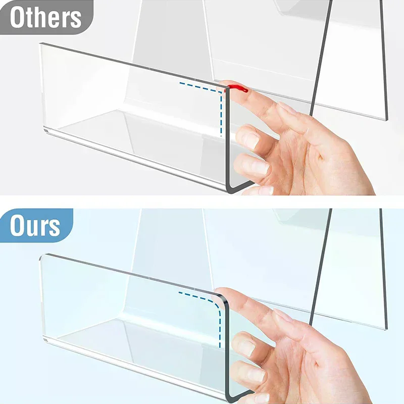 1Pcs Comic Book Display Acrylic Book Display Holder Comic Book Frame Clear Laptop Stand Magazine Display Stand