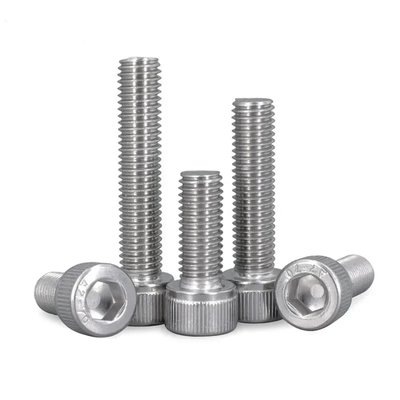 5pcs Allen Bolt DIN912 M8 A2 304 Stainless Steel Hex Socket Head Cap Screw agon   Metric Thread L=16-45mm 20mm 25mm