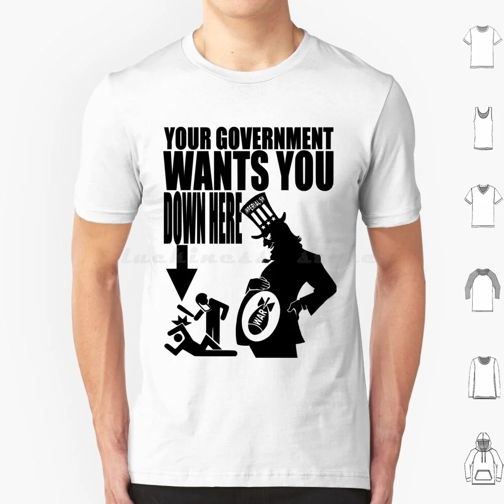 Your Government T Shirt Cotton Men Women Diy Print Subversive Anti Police Brutality Society Facist Dictator Rebel Anon