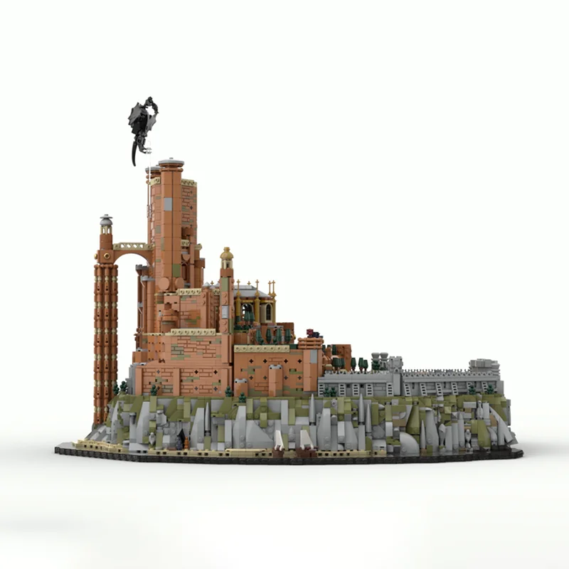 6962 قطعة MOC لعبة عروش الأحمر إبقاء قلعة نموذج اللبنات التعليم الإبداعي هدية الكريسماس لعبة الطوب عيد ميلاد الاطفال