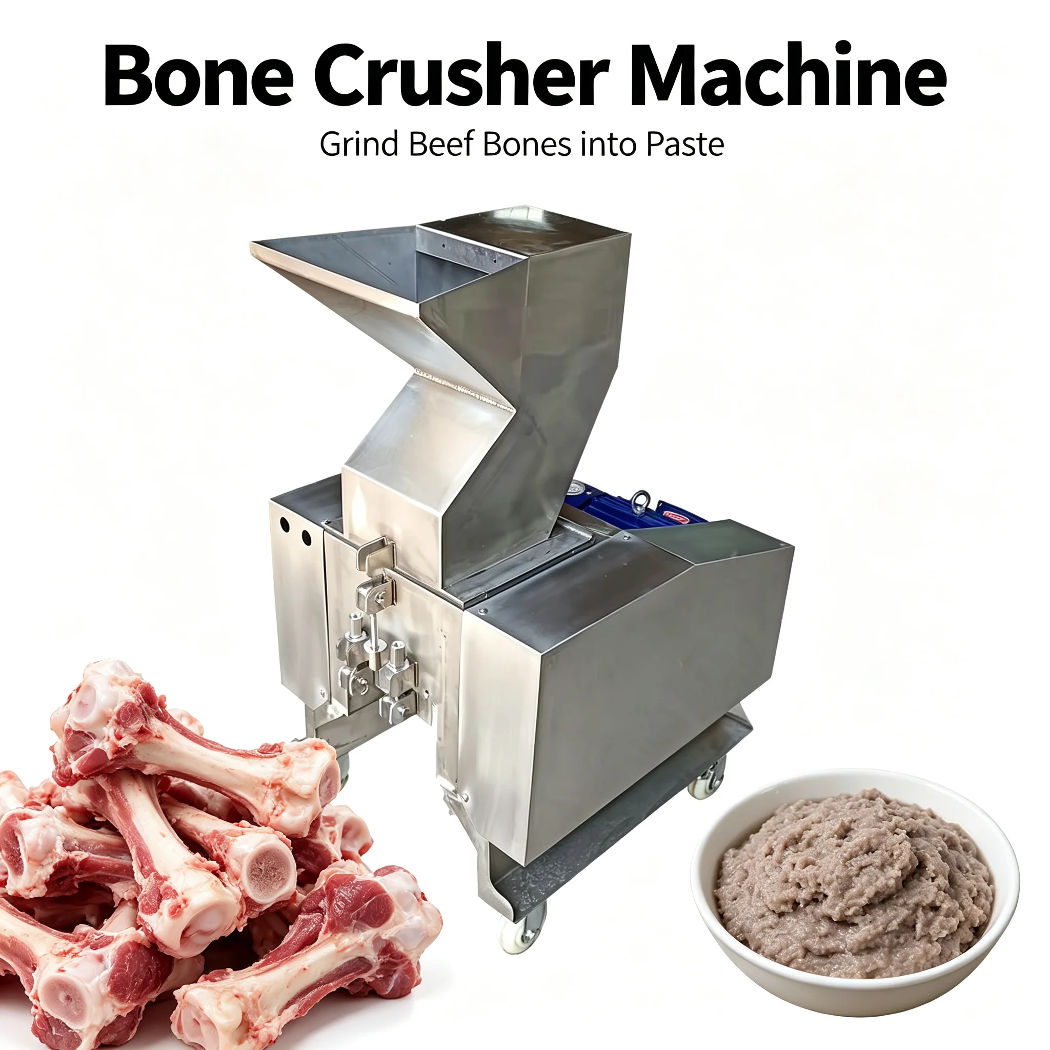Dog Food Production Line  Bone Crushing Machine  Pet Food Processor