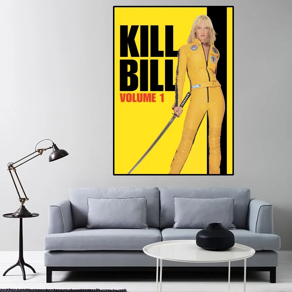 Kill Bill Hot Moive Poster Home Room Decor Aesthetic Art Wall Painting Stickers