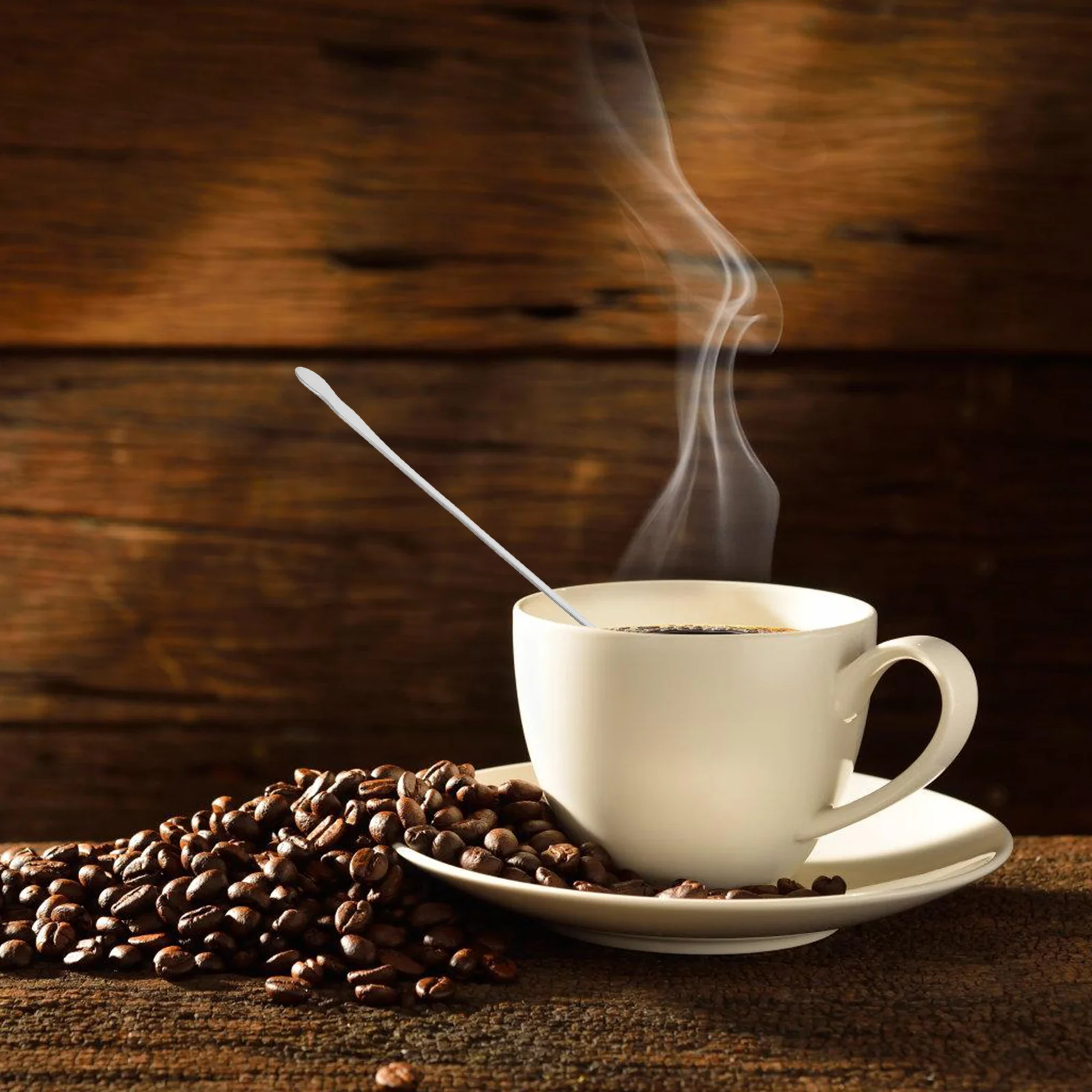 

6Pcs Long Handle Stainless Steel Stirring Spoon Set 32cm Extended Mixing Spoons for Coffee Tea Cocktail Iced Tea Beverage