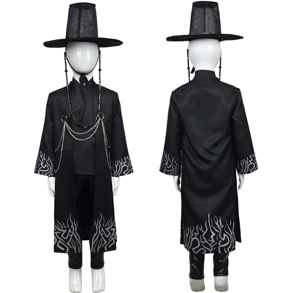 

New Anime Movie Boys Role Play Props Party Cosplay Set for K-POP: Demon Hunters Boys Jinu Halloween Party Cosplay Costume Outfit