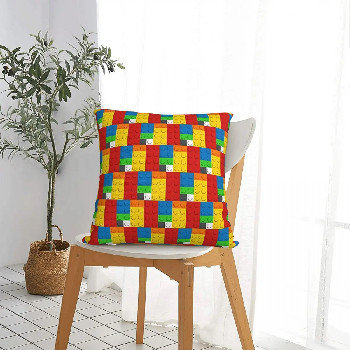 Master Building Blocks Pillowcase Polyester Cushion Cover Decor Pillow Case Cover Seater Dropshipping 45X45cm