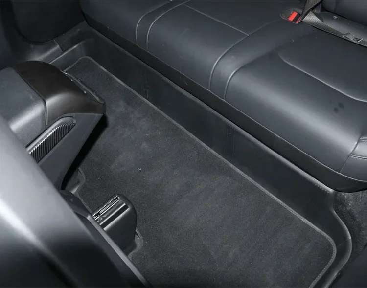 

For Tesla Model Y Interior Carpet Protector Dirtproof Trims 2nd row Seat Under Foot Anti-kick Pad