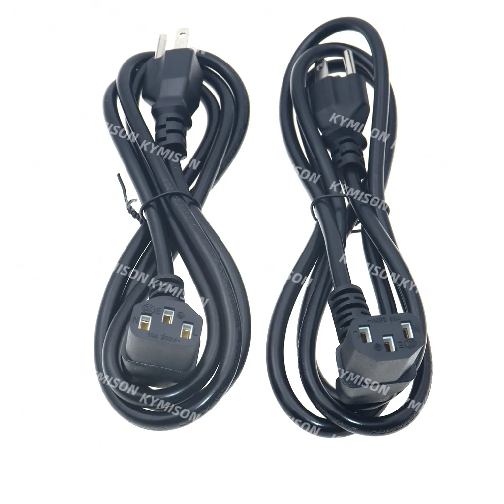 US Nema 5-15P Type-B Adapter Plug 10A to IEC C13 Female PDU 90 Degree Angle Down/Up Power Supply Cable For PC Compute
