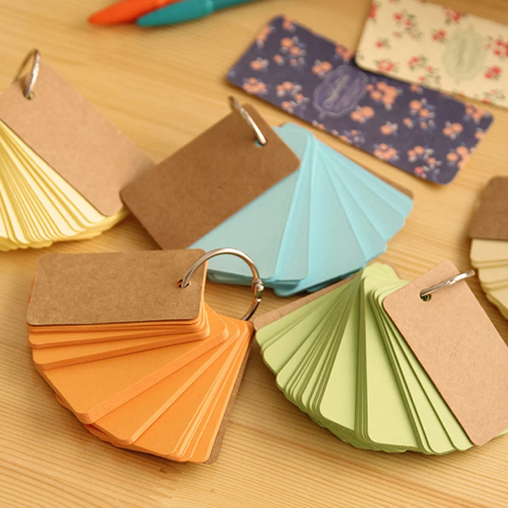 6 قطعة بطاقات مذكرة بسيطة فارغة دفاتر مختلط اللون لمكتب المدرسة الجدول اليومي للقيام قائمة مجلة ورق للكتابة المنظم #4