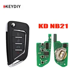 KEYDIY NB21 Car Remote Key NB21-3/4 KD Car Keys 3/4 Buttons for KD900/KD-X2 Key Programmer NB Series Remote Control Car Key