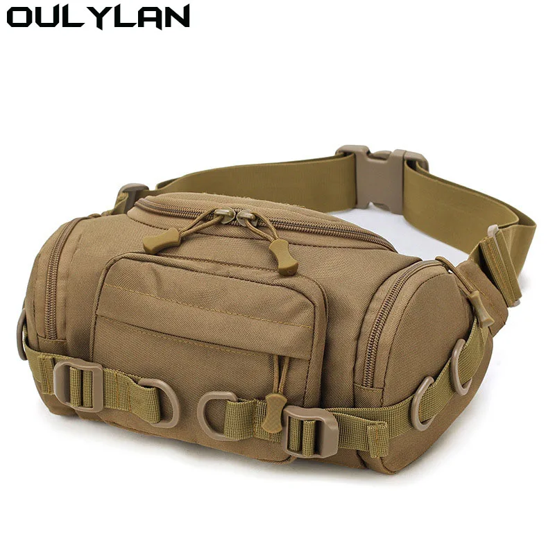 Oulylan Men Tactitcal Bag Camping Waist Chest Molle Bags Belt Camping Outdoor Hunting Assualt Hiking Backpack Travel