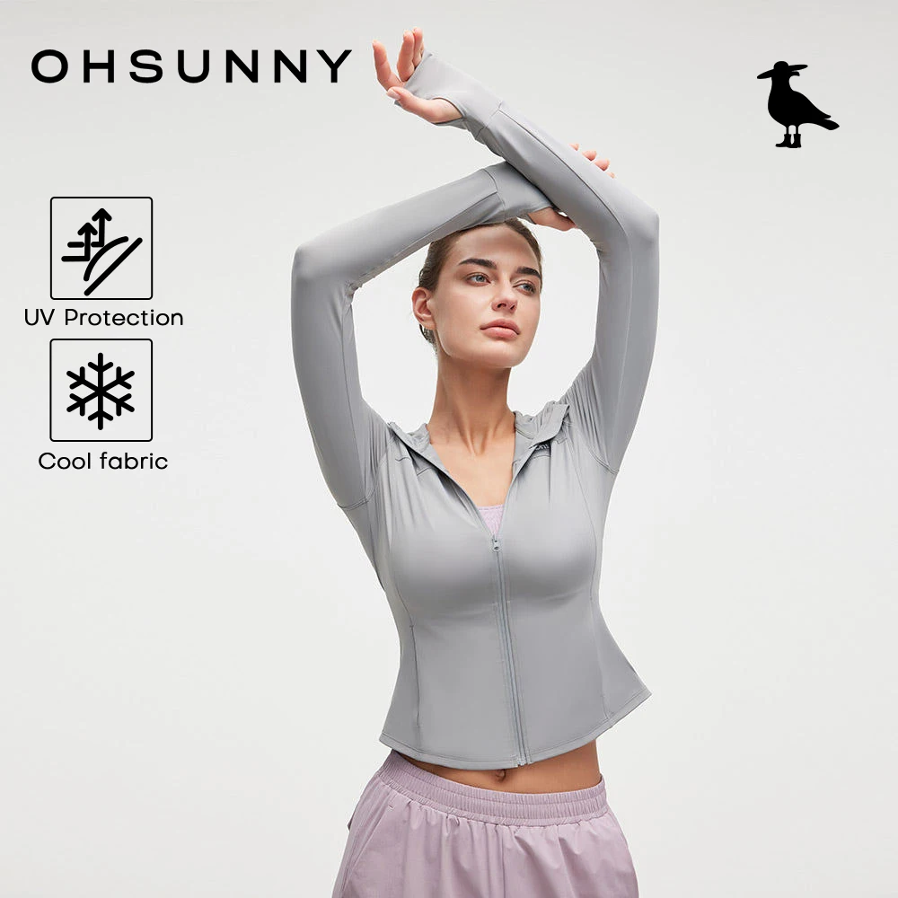 

Женские походные куртки OhSunny: приталенный крой, защита от солнца UPF50+, охлаждающие, дышащие и стильные, для активного отдыха, бега, гольфа, тенниса